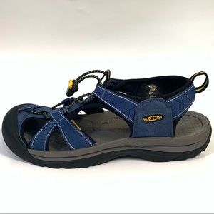KEEN Venice H2 Waterproof Sport Sandal Blue Women’s 10 Metatomical EVA footbed